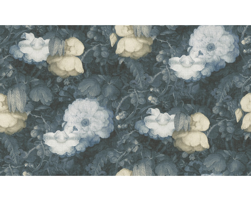 Tapeta s kvetinovým vzorom vo vintage štýle