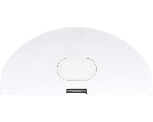 Polkruhový kryt s výrezom