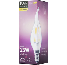 Balenie LED žiarovky Flair CL35/E14 s 2,2 wattmi a 250 lúmenmi
