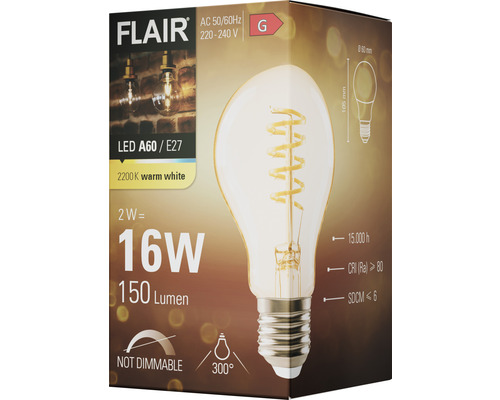 Balenie žiarovky Flair LED A60 E27