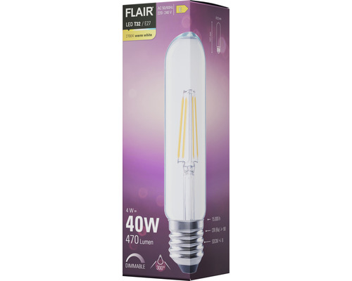Žiarovka FLAIR LED T32 E27, 4 W, 470 lúmenov