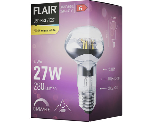 Žiarovka FLAIR LED R63 E27 v obale