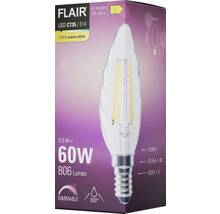 Balenie stmievateľnej LED žiarovky Flair CT35 E14 s 5,5 W, zodpovedá 60 W a 806 lúmenov