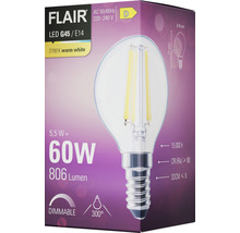 Balenie stmievateľnej LED žiarovky Flair G45/E14