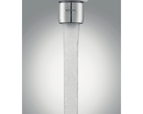 Logo Neoperl s tečúcou vodovodnou batériou