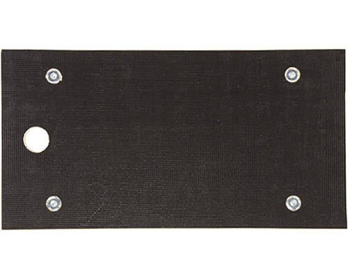 Čierna krycia doska so štyrmi skrutkami a výrezom