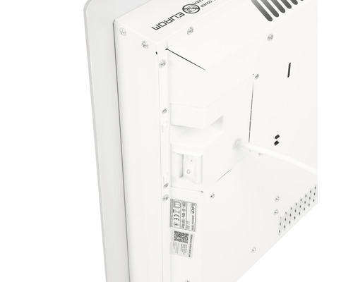 Zadná strana vykurovacej dosky s logom spoločnosti Eurom