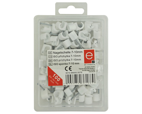 Klincové spony 7-10 milimetrov, 100 kusov