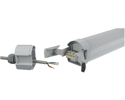 LED svietidlo do vlhkého prostredia s otvorenou prípojkou na elektrické pripojenie