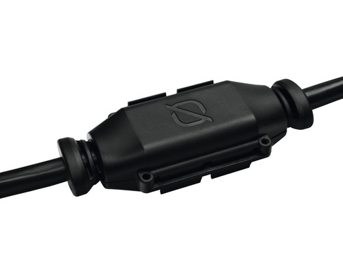 Čierny káblový konektor