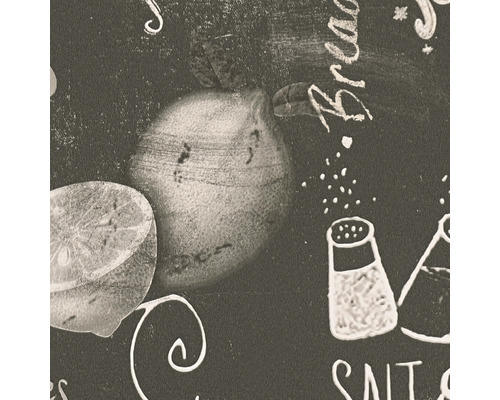 Obrázok s citrónmi, soľničkami a nápisom chlieb a soľ