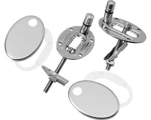 Upevňovacia súprava pre WC sedadlá z kovu