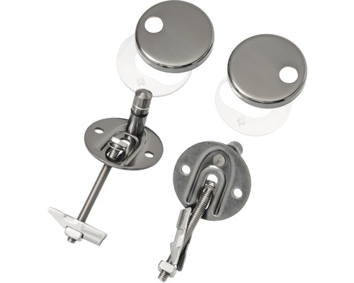 Upevňovacia súprava pre WC sedadlá z nehrdzavejúcej ocele