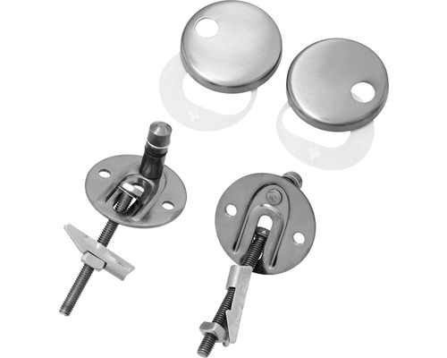 Upevňovacia súprava pre WC sedadlá z kovu