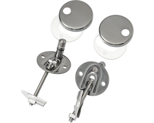 Upevnenie toaletného sedadla z kovu