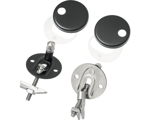 Upevňovacia súprava pre rúry radiátorov s rozetami