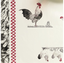 Vzor tapety s kohútom, kuriatkami a sliepkami