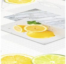 Dekoratívna stolová krytina s motívmi citróna pre vnútorné použitie