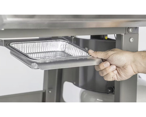 Detail zbernej misky grilu