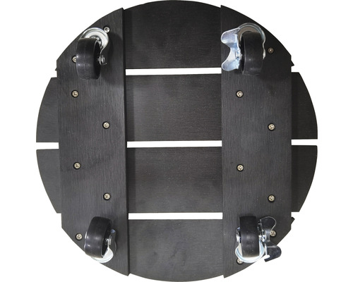 Podložka na kolieskach pre rastliny, drevená