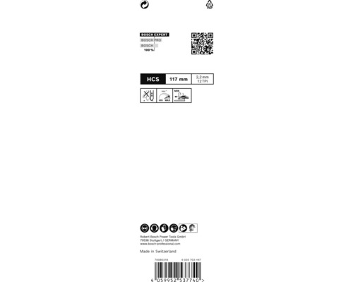 Informácie o pílovom liste Bosch Expert