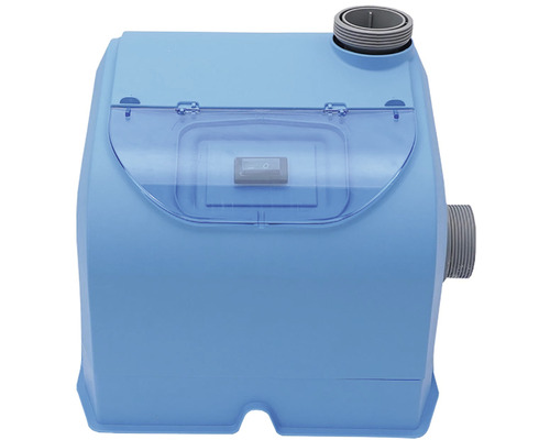 Plastové puzdro pre bazénovú techniku s priehľadným vekom a prípojkami