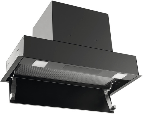 Čierny digestor do kuchyne