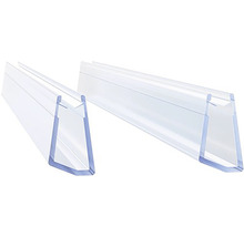 Dva transparentné tesniace profily pre sprchy