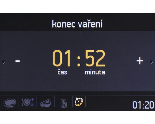 Displej s časovačom na varenie