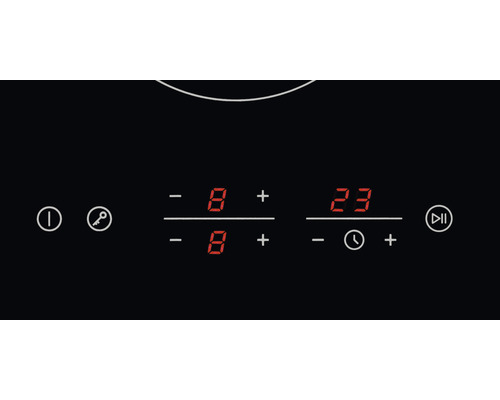 Ovládací panel varnej dosky s digitálnym displejom