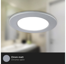 Stropné vstavané svietidlo z kovu v kúpeľni