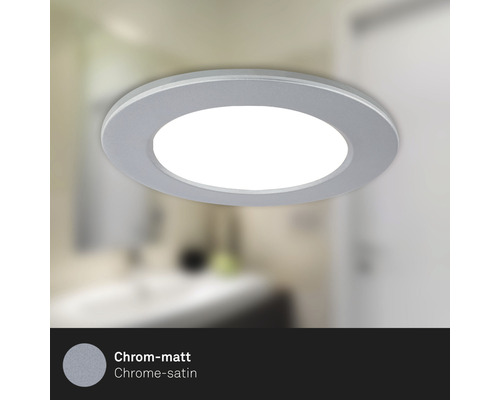 Stropné vstavané svietidlo z kovu v kúpeľni