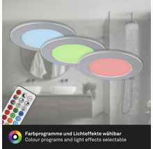 LED vstavané bodové svietidlo so zmenou farby a diaľkovým ovládaním v kúpeľni