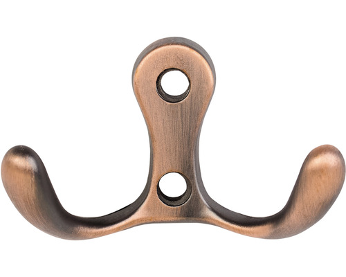 Dvojitý nástenný hák z kovu na zavesenie predmetov