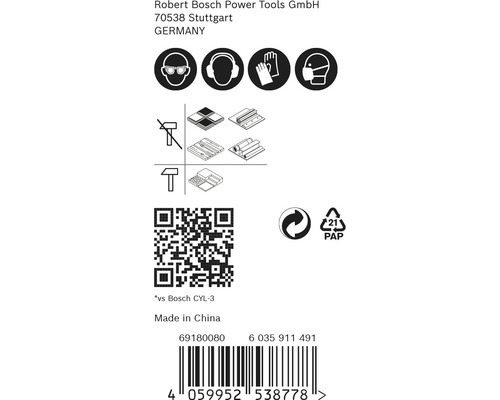 Bezpečnostné pokyny a podrobnosti o produkte Robert Bosch Power Tools