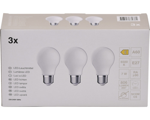 Balenie troch LED žiaroviek E27 7 W