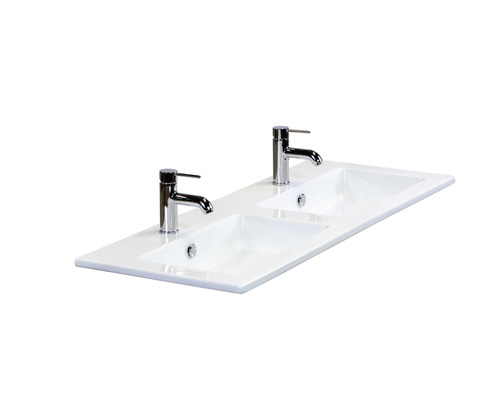 Dvojité umývadlo s dvoma batériami