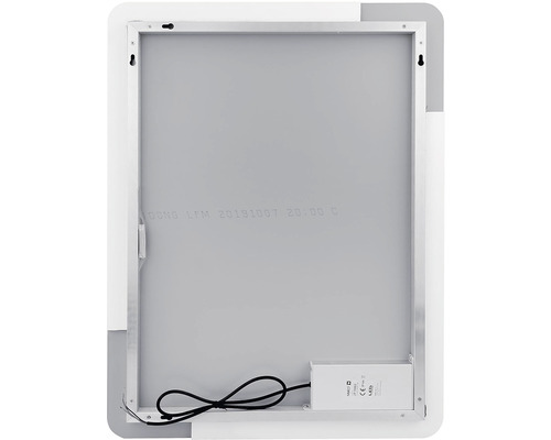 Zadná strana LED zrkadlového svietidla s montážnym zariadením