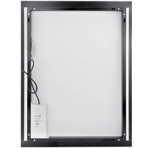 LED zrkadlo do kúpeľne Nimco čierne 100x60 cm ZPC 41004-90