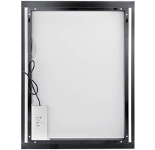 LED zrkadlo do kúpeľne Nimco čierne 120x65 cm so senzorom ZPC 41006V-90