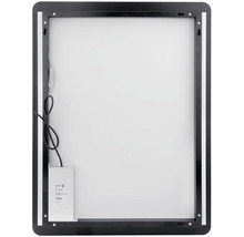 LED zrkadlo do kúpeľne Nimco čierne 80x60 cm ZPC 42003-90