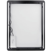 LED zrkadlo do kúpeľne Nimco čierne 120x65 cm so senzorom ZPC 42006V-90