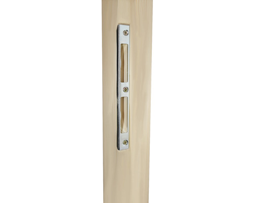 Dverové krídlo s namontovanou západkou