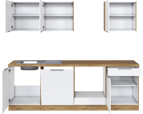 Kuchynská linka s drezom a úložným priestorom