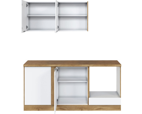 Spodná skrinka a závesná skrinka s dvierkami a policami do kuchyne