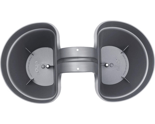 Dvojitý balkónový kvetináč z recyklovaného plastu