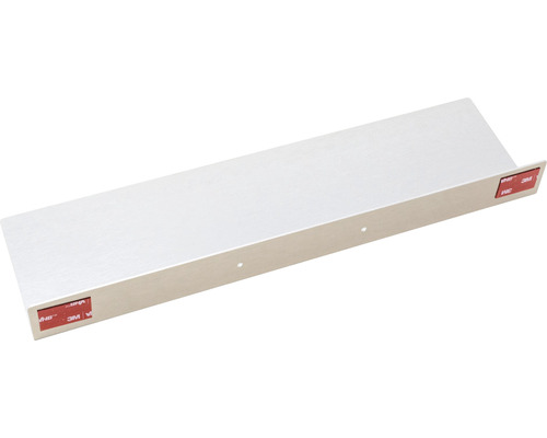 Hliníková nástenná polica s lepiacimi pásikmi na upevnenie