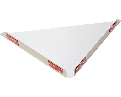 Trojuholníková nástenná polica s lepiacimi pásikmi