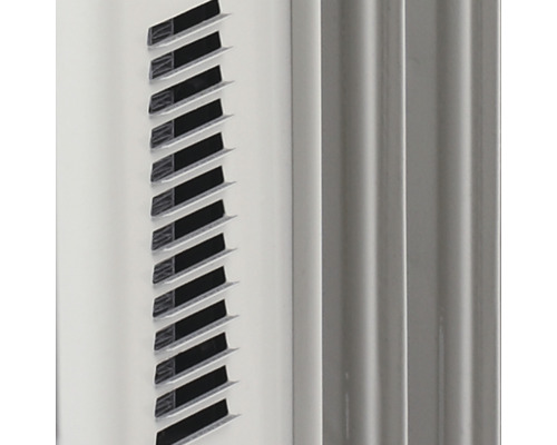 Detail radiátora s lamelami