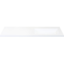 Doska umývadla s obdĺžnikovým výrezom pre umývadlo